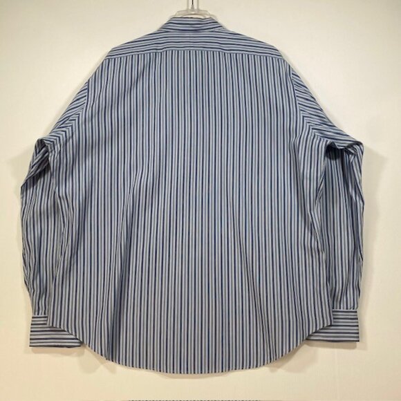 Polo Ralph Lauren Blue Striped Long Sleeve Button Up Cotton Casual Shirt‎ XL - Picture 2 of 11
